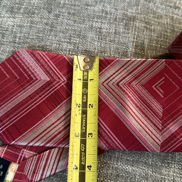 Ted Baker Red Geometric Ties for Men - Picture 6 of 6